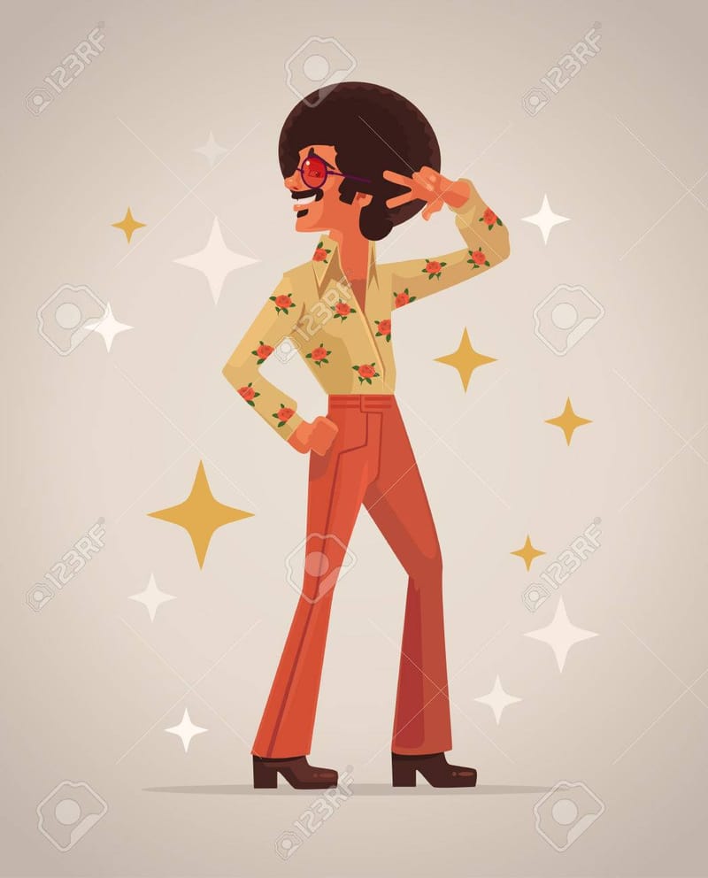 Retro dancers representing a wider music library